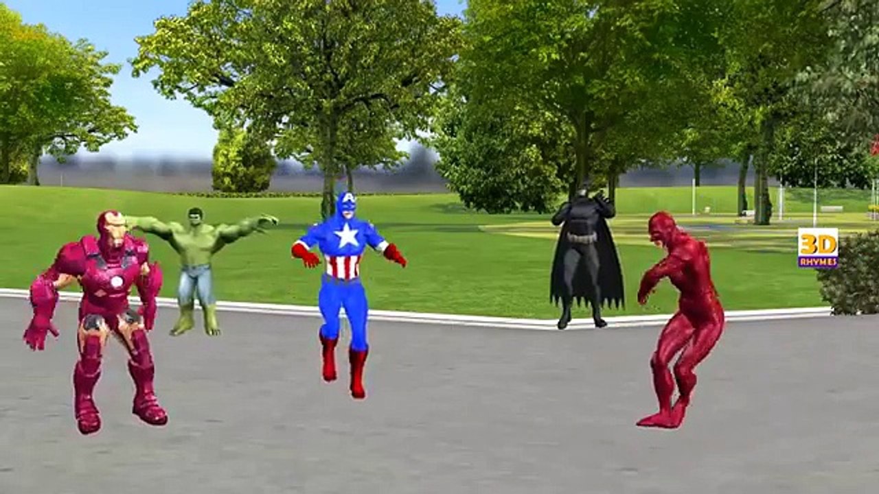 Dancing Superheroes Funny Cartoons Finger Family Songs | 3D Nusery Rhyme Songs