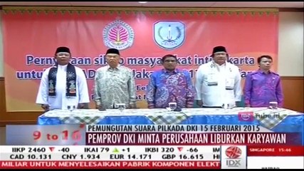 Plt Gubernur DKI Pastikan 15 Februari Perusahaan di Jakarta Libur