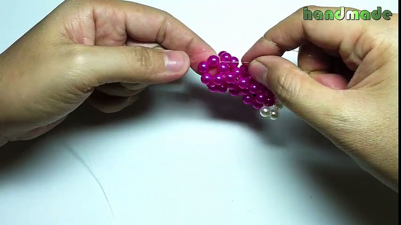Hướng dẫn kết chú báo hồng hạt cườm full
