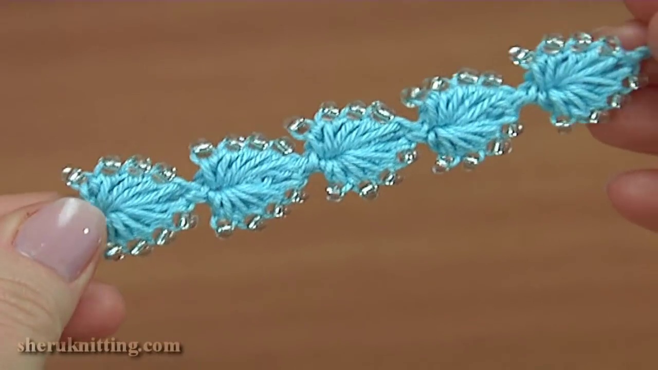 Easy Crochet Heart String With Beads Tutorial