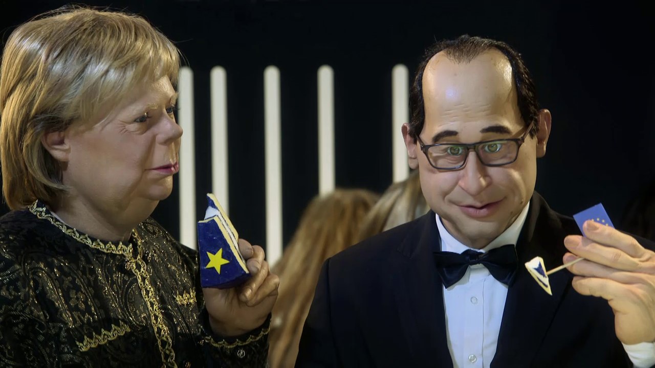 Schweppes ad : François Hollande / Angela Merkel - The Guignols - CANAL+