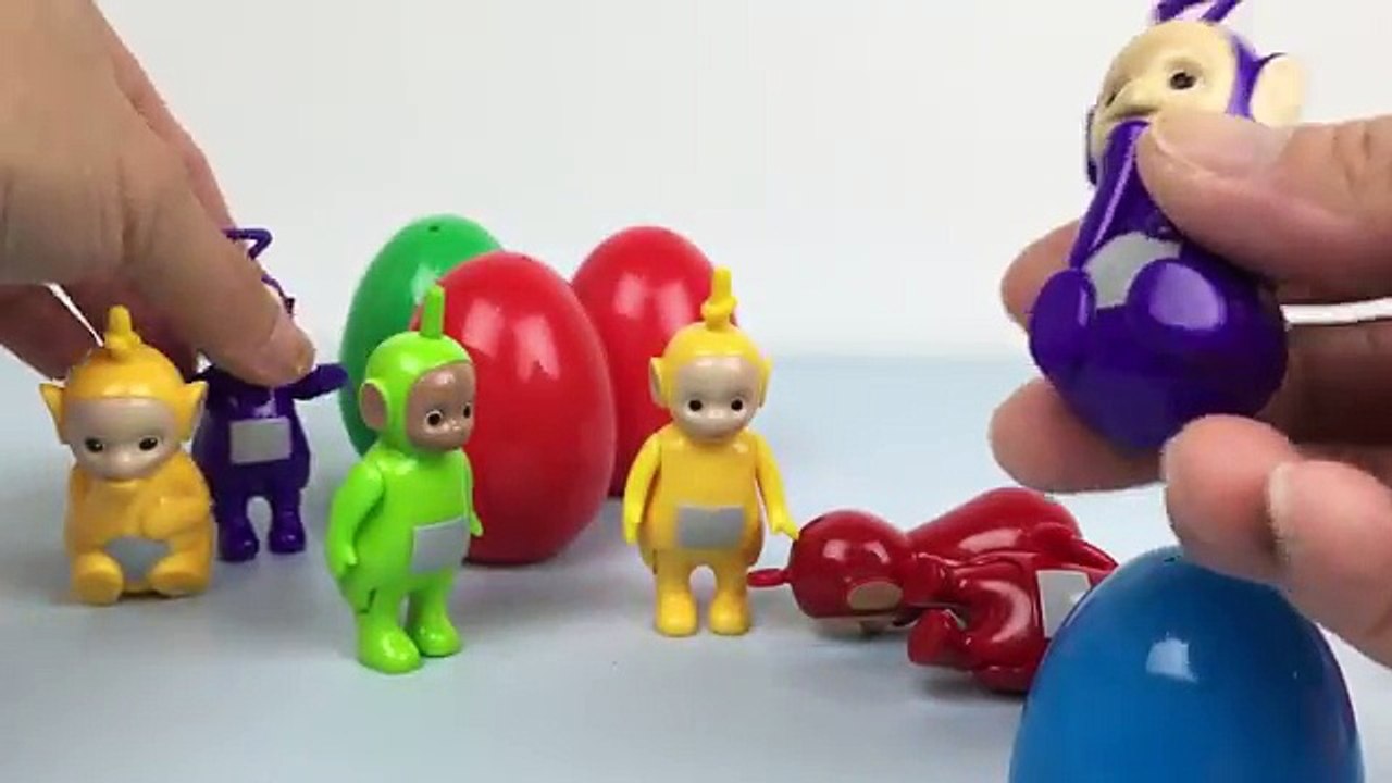 Teletubbies Surprise Eggs For Children With Noo Noo Po Laa Laa Dipsy Tinky Winky Figurines Toys