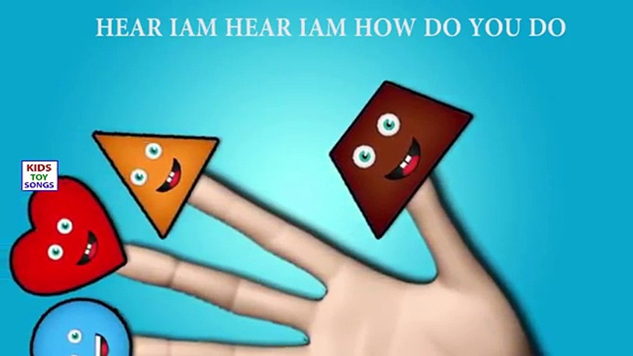 Finger Family Shapes Songs for Children | Educational Kids Songs | Learning Shapes Nursery Rhyme