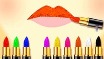 Learn Colors with Glittering Colors Lipstick | Colours to Children & Toddlers Baby | Learning Video