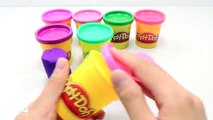 Learn colors DIY How to make Play Doh Tubs Fun & Creative for kids Kids videos