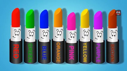 Learn Colors with Lipstick | Colors to Kids Children Toddlers | Colors with Lipstick