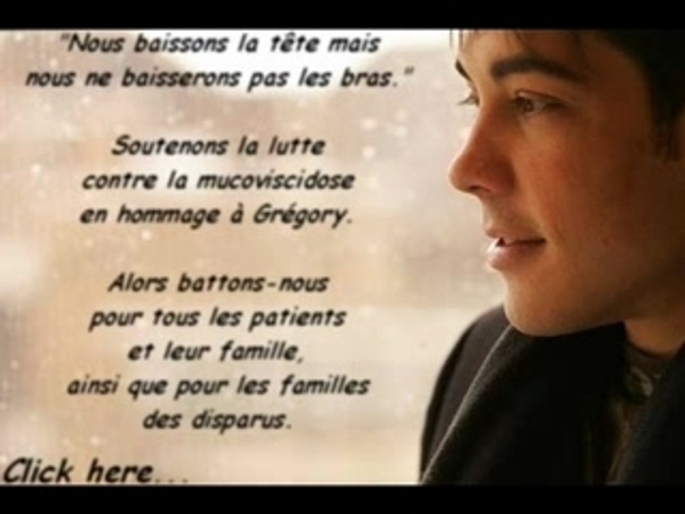 Hommage a Grégory Lemarchal notre ange