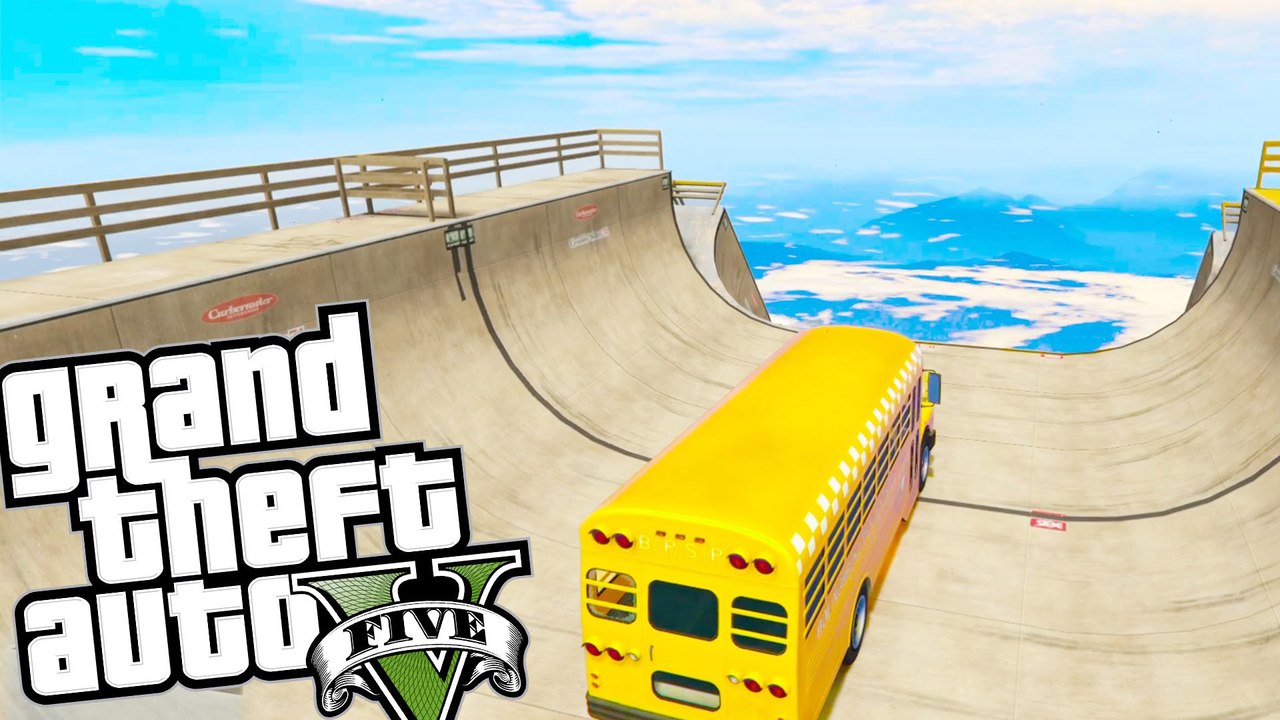 GTA 5 ULTIMATE RAMP STUNTS MOD #2! (GTA 5 Funny Moments)