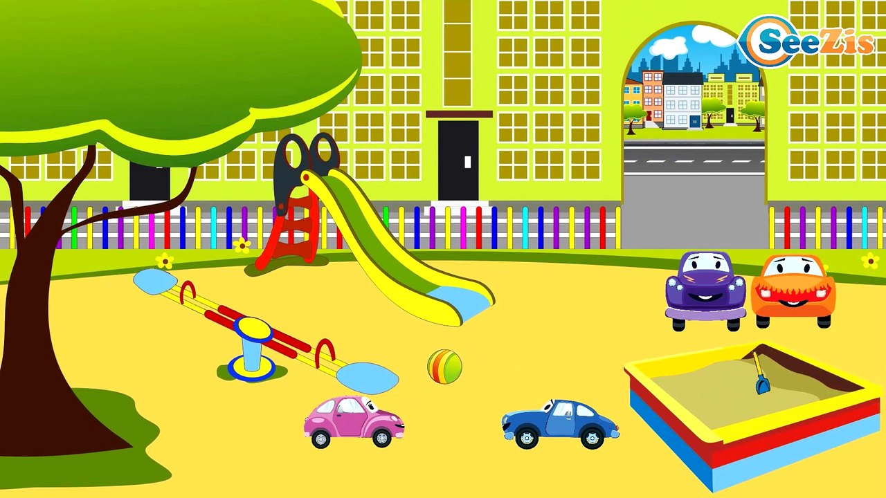 Гоночная машина и Монстр трак на трассе Мультики про МАШИНКИ Развивающие мультфильмы для детей