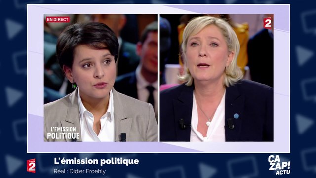 Najat Vallaud-Belkacem et Marine Le Pen : le face à face dans L'Emission politique
