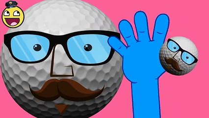 English Songs | Golf Ball Finger Family | Finger Family Nursery Rhymes
