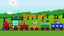 Trains for childrens to Learn Musical Instruments Names and Sound