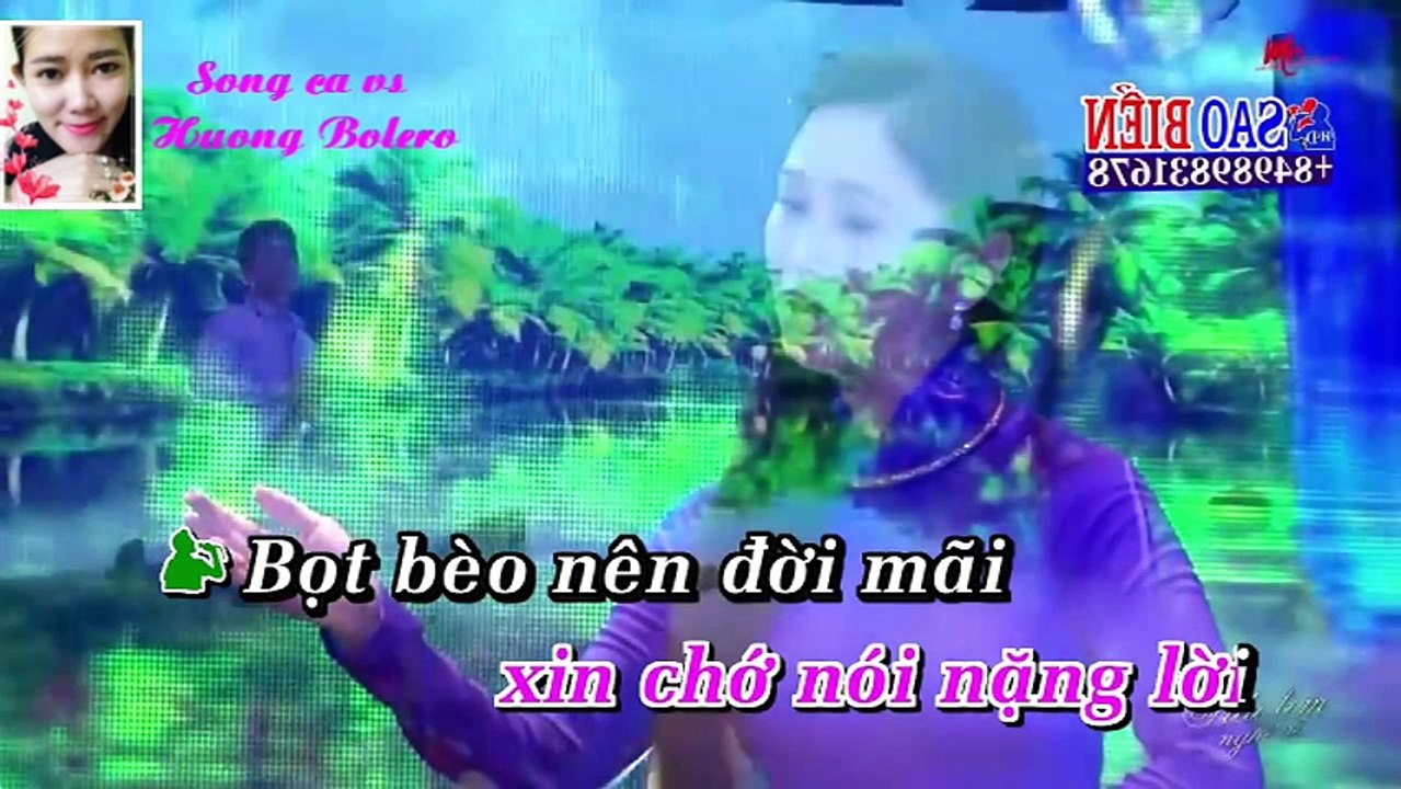 [Karaoke] Trách Ai bây Giờ_Song ca với Huong Bolero