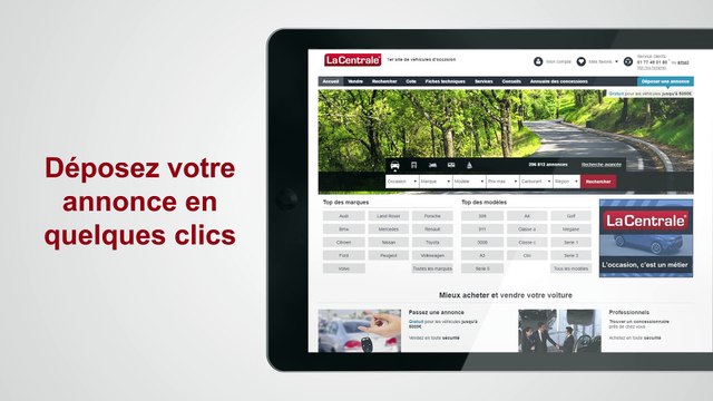 Déposer une annonce sur La Centrale