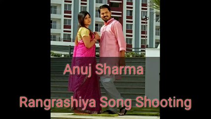 Rangrashiya Song Shooting CG Best Actor Anuj Sharma At Naya Raipur
