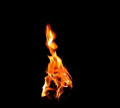 Efeito Chama de mão - Fundo Preto (Chroma Key)