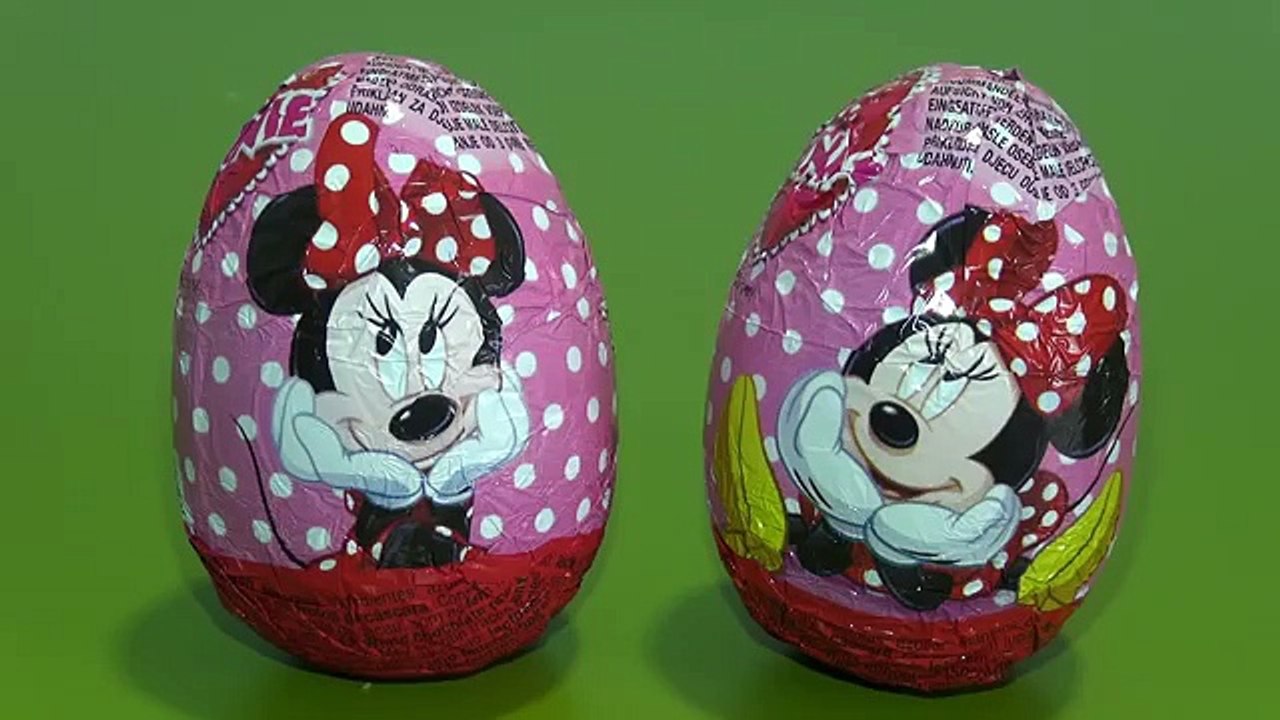 2 Minnie Mouse surprise eggs.