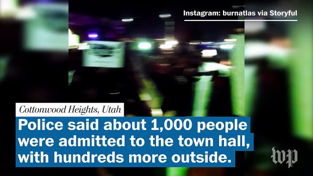 Republican town halls across the country hit by protests