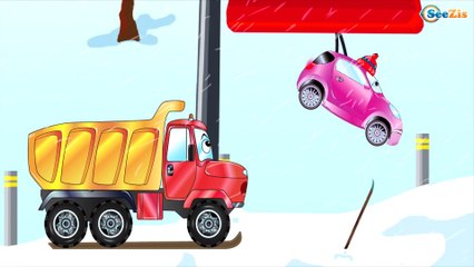 Ambulance and Racing Car - Adventures in the Mountain - Cars Cartoons for Children. Episode 60