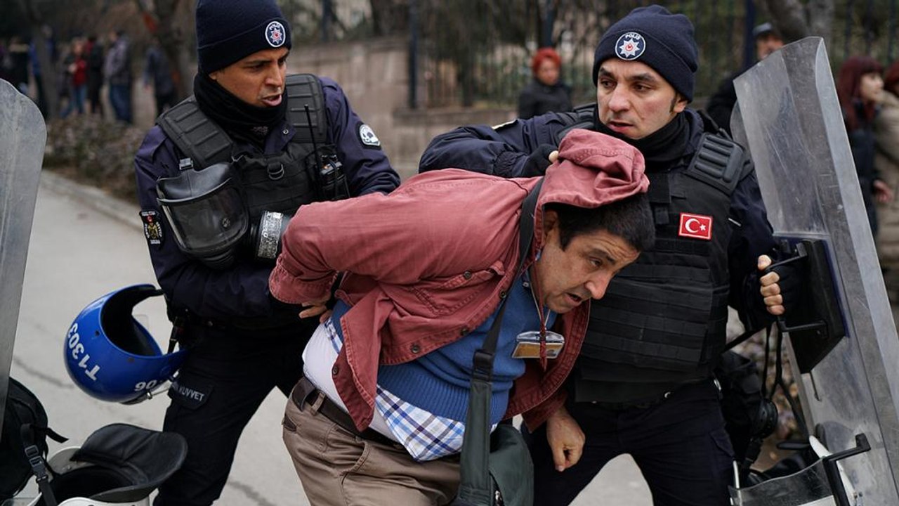 Academics and students protest post-coup crackd...