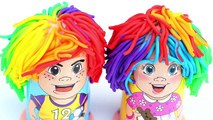 Play Doh Rainbow Hair Style How To Make Playdough Fun and Creative Kids Learn Colors