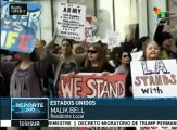 Protestas en Los Ángeles para frenar obra del oleoducto Dakota Access