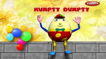 Humpty Dumpty | Nursery Rhymes With Lyrics | Nursery Poems | 3D Nursery Rhymes For Children
