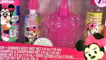 Minnie Mouse Bath & Body Beauty Set! Lotion Shimmer Spray Shampoo! Unboxing FUN