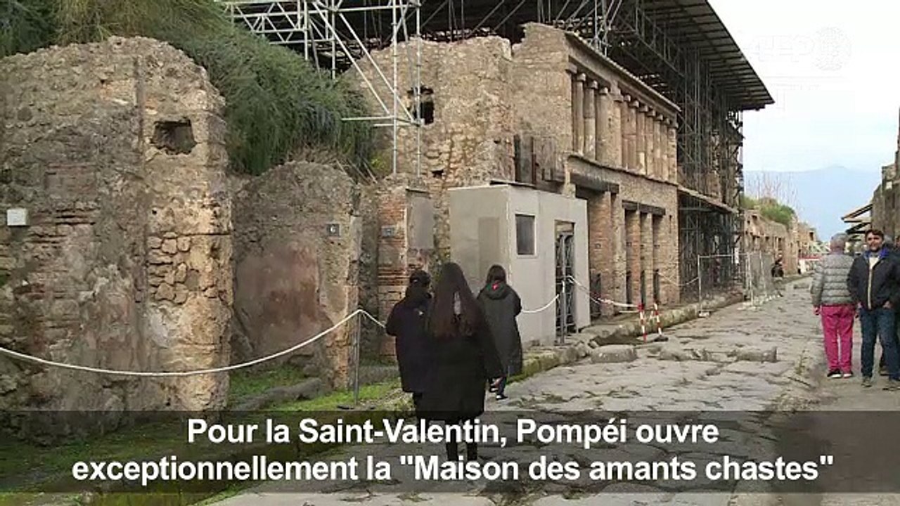 Pompéi dévoile un baiser romain pour la Saint-Valentin