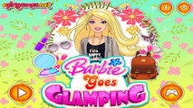 Barbie Goes Glamping Cartoon Dress up and Makeup Games for Girls