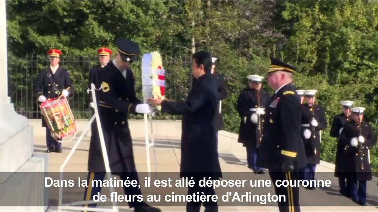 Le premier ministre japonais en visite à Washington