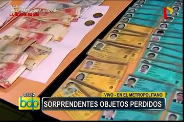Metropolitano: increíbles objetos olvidados por usuarios