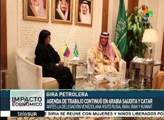 Canciller venezolana continúa su exitosa gira petrolera