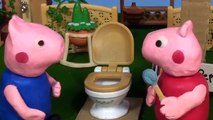 Peppa Pig Play-Doh Potty Shop Toilet Training With Spider-Man Mummy and Daddy Pig