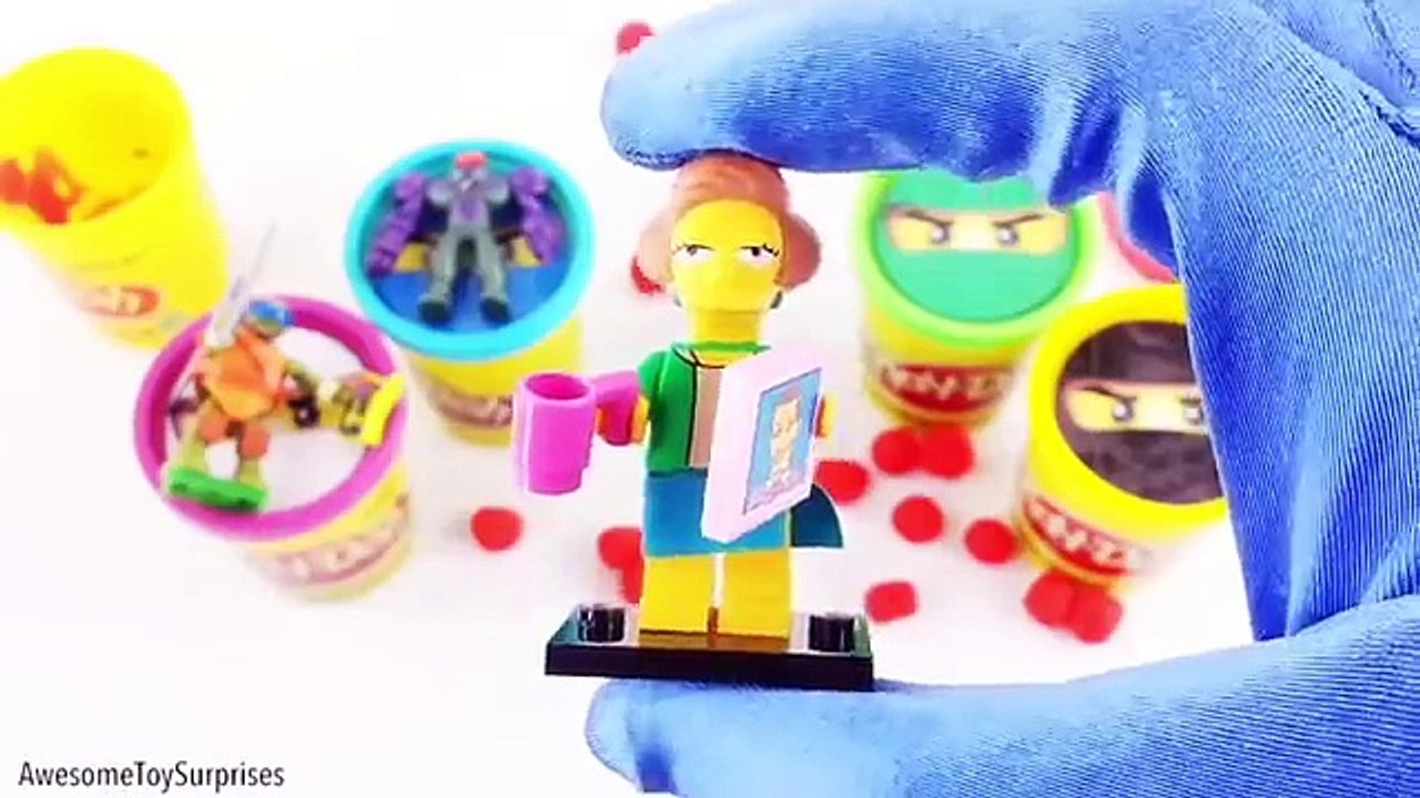 Teen Titans Go! Spiderman Lego Ninjago Play-Doh Surprise Tubs Learn Colors Episodes