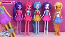 My Little Pony Equestria Girls Rainbow Dash Applejack Pinkie Pie Twilight Rarity Fluttershy - SETC