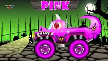Learn Colors With Scary Monster Trucks | Video Learning For Kids | Scary Street Vehicles | Children