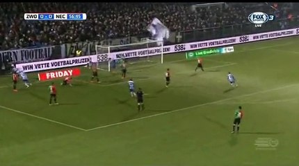Nicolai Brock-Madsen Goal HD - Zwolle 1-0 Nijmegen 10.02.2017