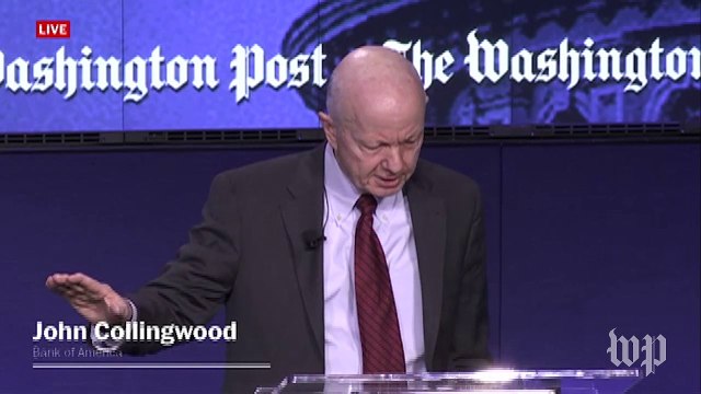 Bank of America rep. delivers sponsor remarks before Daily 202 Live event