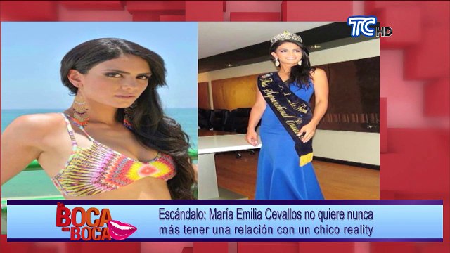 María Emilia Cevallos no quiere nunca más tener una relación con un chico reality