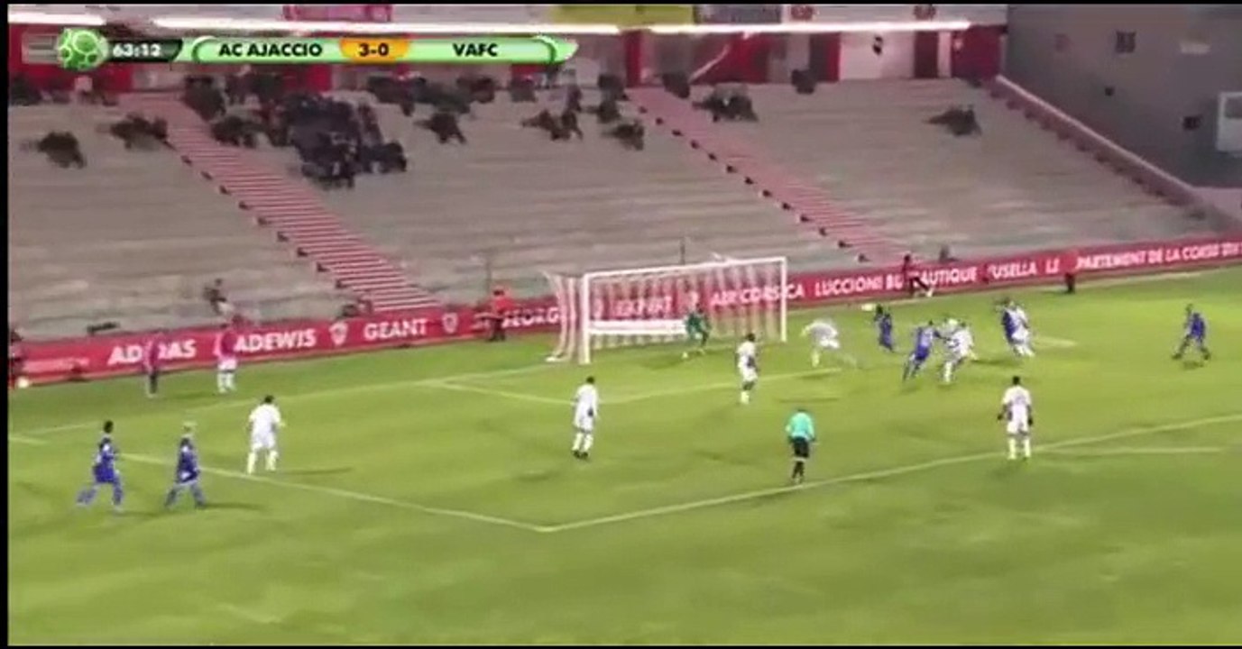 Ajaccio 3 - 1 Valenciennes 10-02-2017