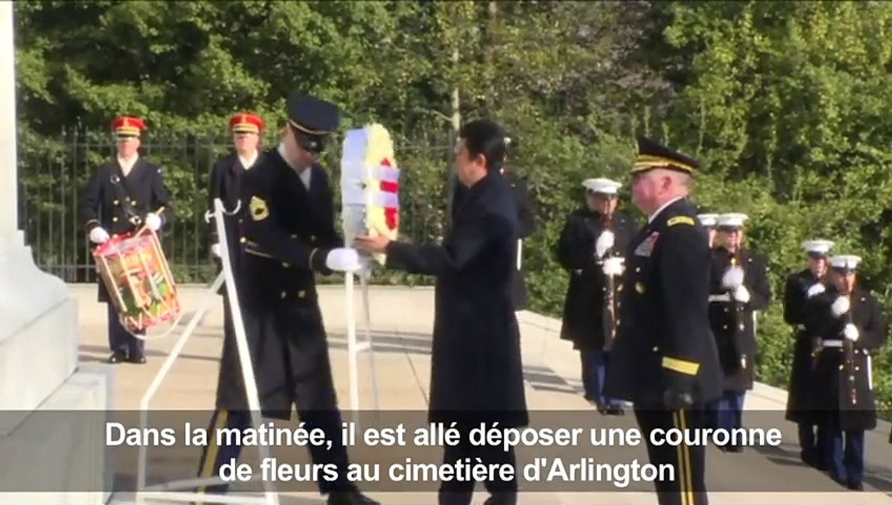 Le premier ministre japonais en visite à Washington