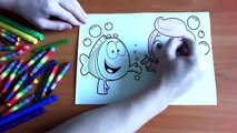 Bubble Guppies New Coloring Pages for Kids Colors Coloring colored markers felt pens pencils