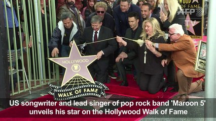 'Maroon 5's Adam Levine gets star on Hollywood Walk of Fame