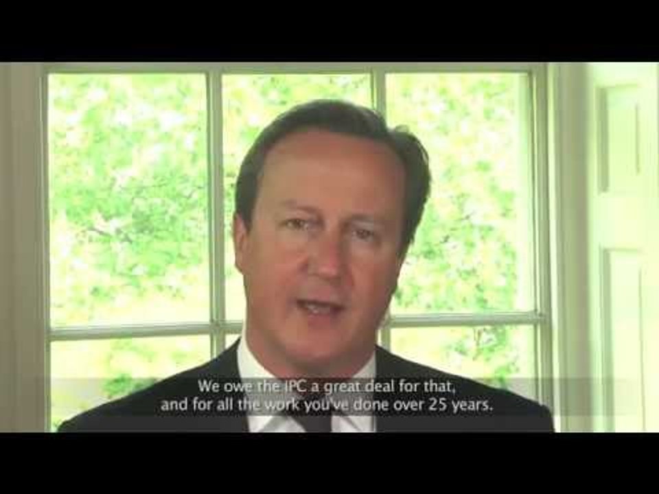 David Cameron wishes International Parlaympic Committee happy 25th anniversary