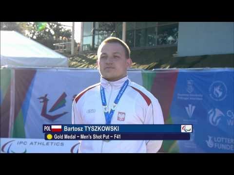 Men's shot put F41 | Victory Ceremony | 2014 IPC Athletics European Championships Swansea