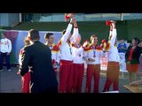 Men's 4x100m relay T11-13 | Victory Ceremony | 2014 IPC Athletics European Championships Swansea