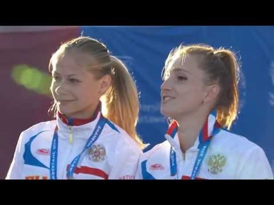 Women's 4x100m relay T35-38 | Victory Ceremony | 2014 IPC Athletics European Championships Swansea