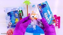 Finding Dory Disney Frozen Bath Paint Pool Party Toy Surprises Learn Colors with Paw Patrol