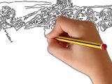 How to draw Barbie Going to Castle Coloring Book Page -Kiddie Toys